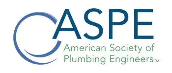 A logo for the american society of plumbing engineers.