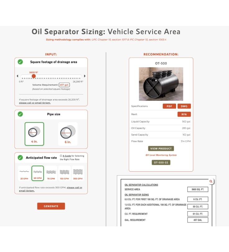 A picture of the vehicle service area page.